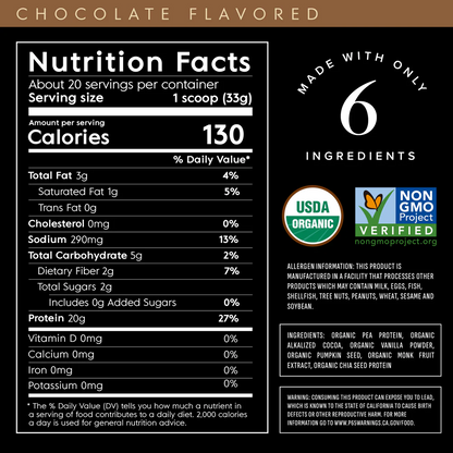 Chocolate Plant Based Protein Powder